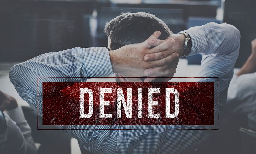 Denied Rejected Banned Failed Stamp Graphic Concept