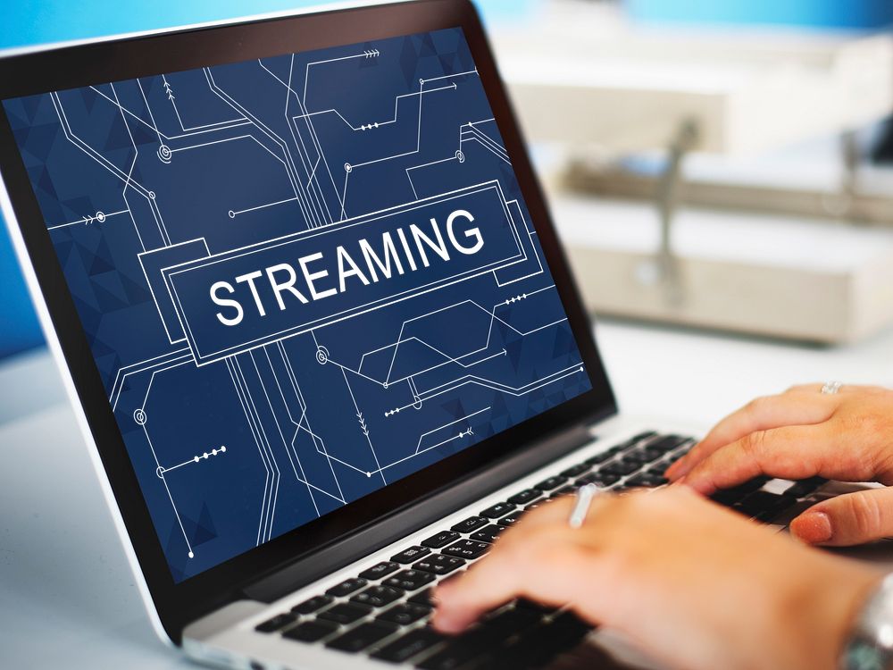 Streaming Online Internet Technology Concept