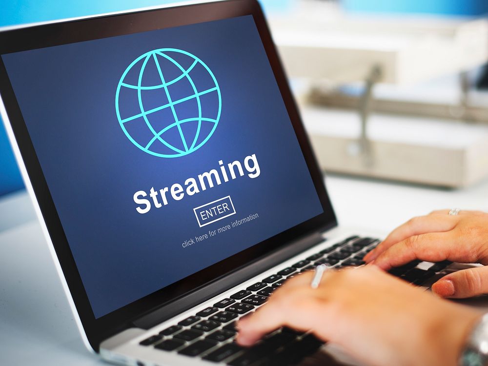 Streaming Data Internet Homepage Links Concept