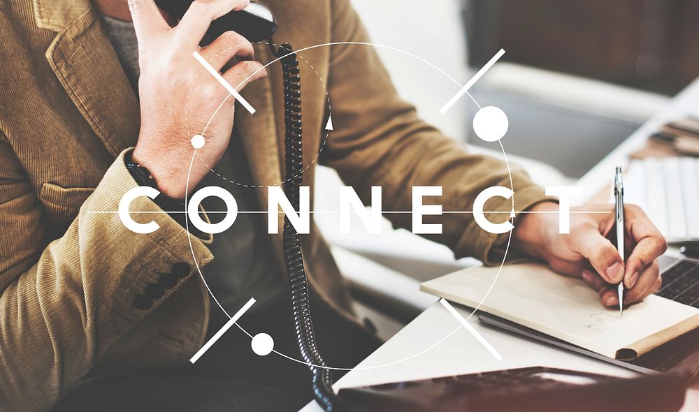 Connect Communicate Corporate Business Concept