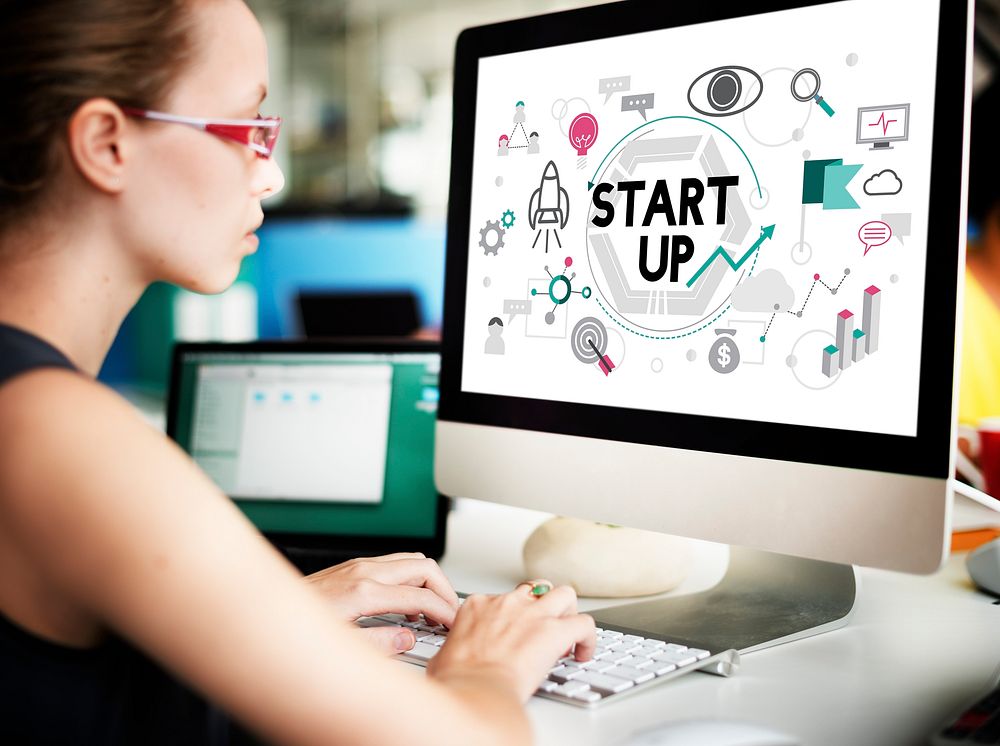 Start up Business Development Enterprise Launch Concept