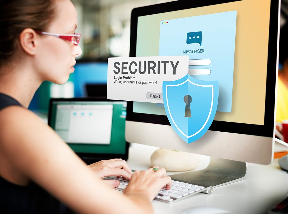 Security System Access Password Data Network Surveillance Concept