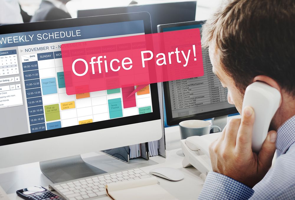 Office Party Celebrate Entertainment Social Concept