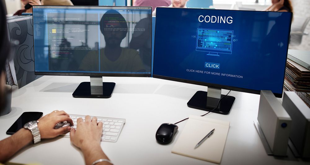 Computer Coding Code Advanced Technology Concept