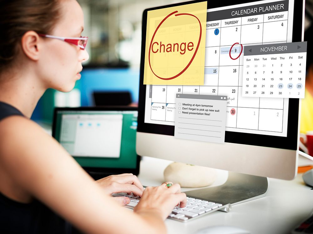 Change Appointment Event Schedule Concept