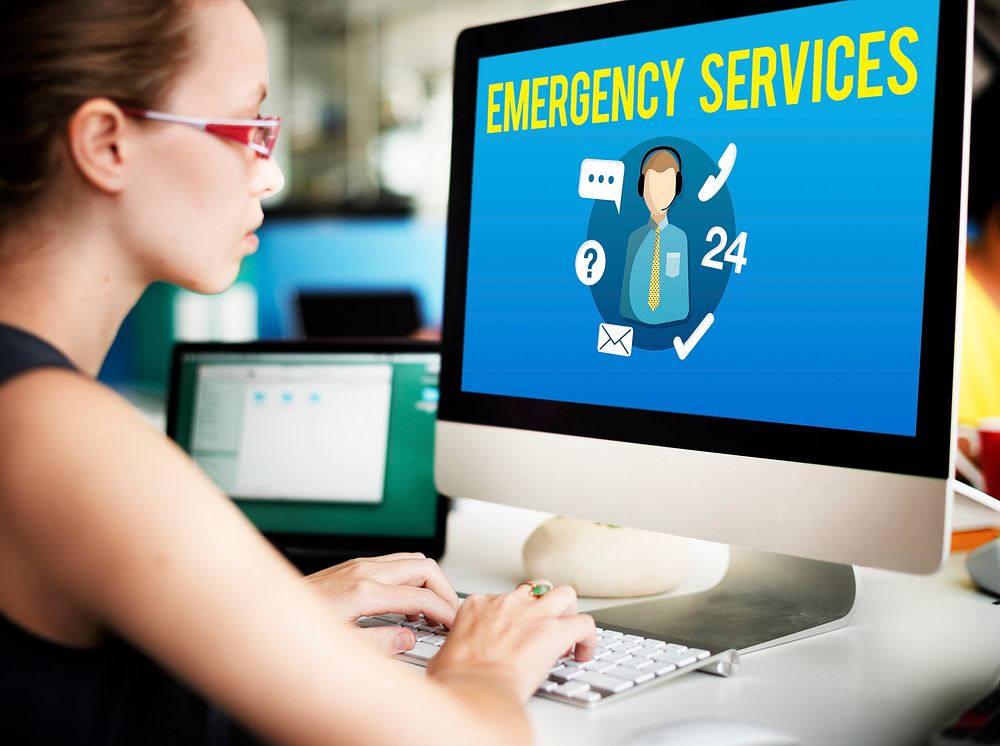 Emergency Services Urgency Helpline Care Service Concept