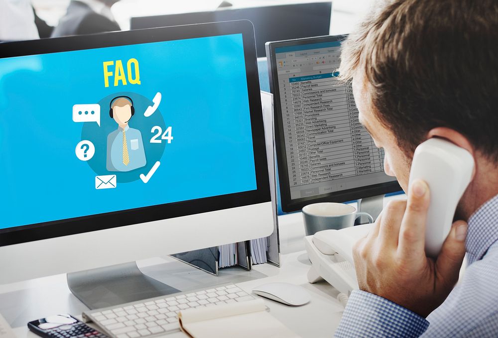 FAQ Enquiry Questions Guide Customer Support Concept