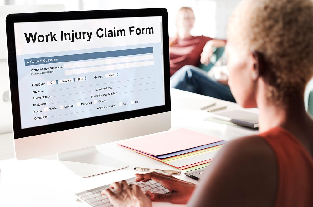 Work Injury Compensation Form Concept