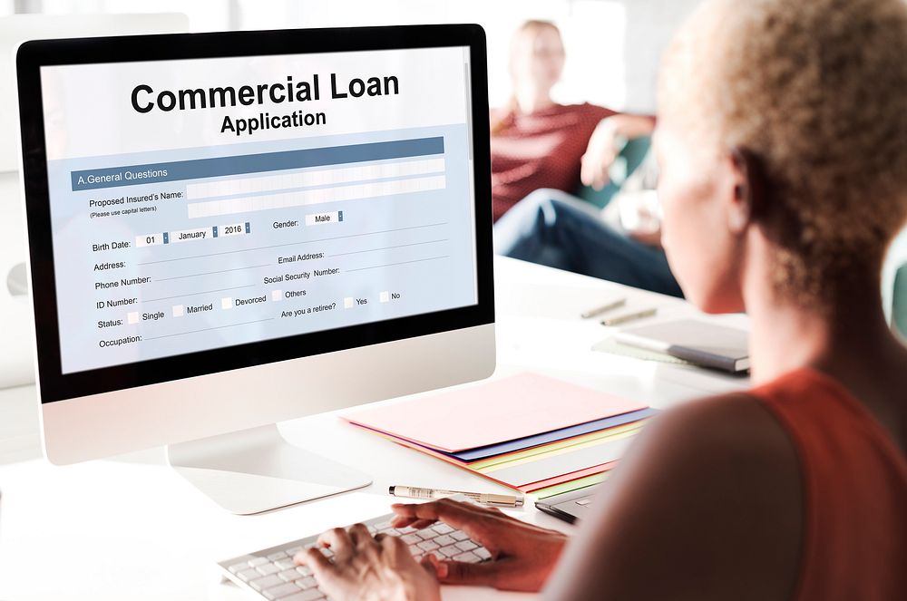 Commercial Loan Application Form Concept