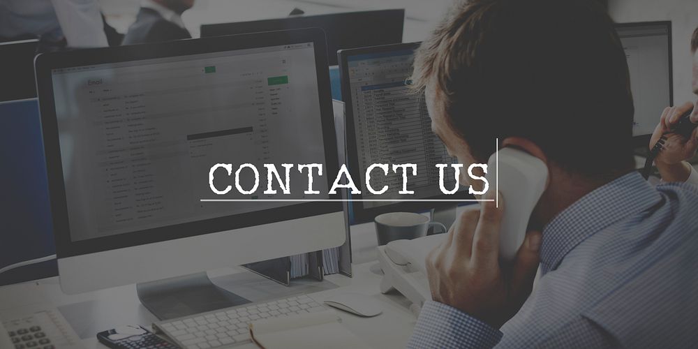 Contact Us Customer Support Care Hotline Service Concept