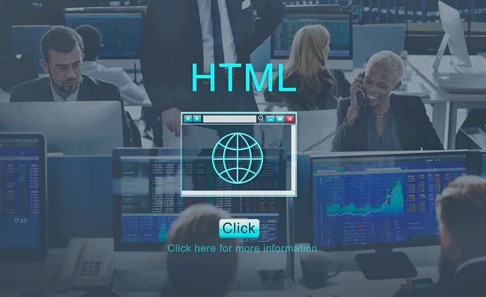 HTML Programming Software Webpage Concept