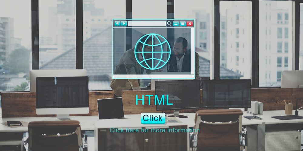 HTML Programming Software Webpage Concept