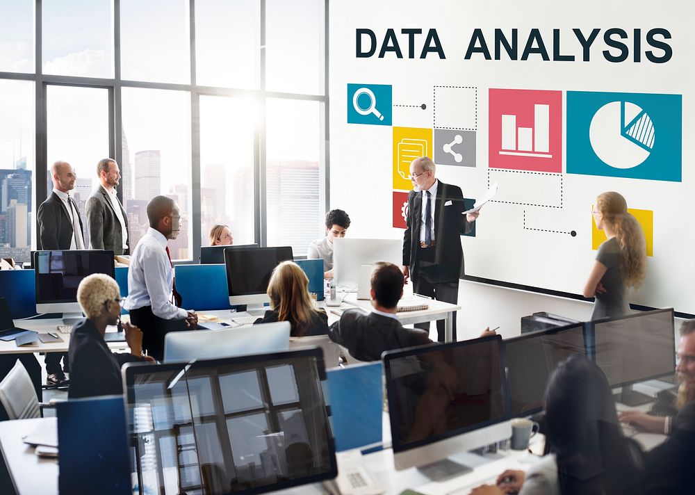 Business Data Analysis Presentation Information Concept