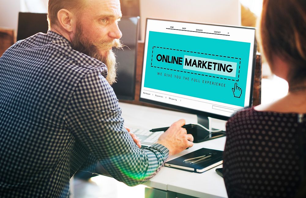 Online Marketing Homepage Website Digital Concept