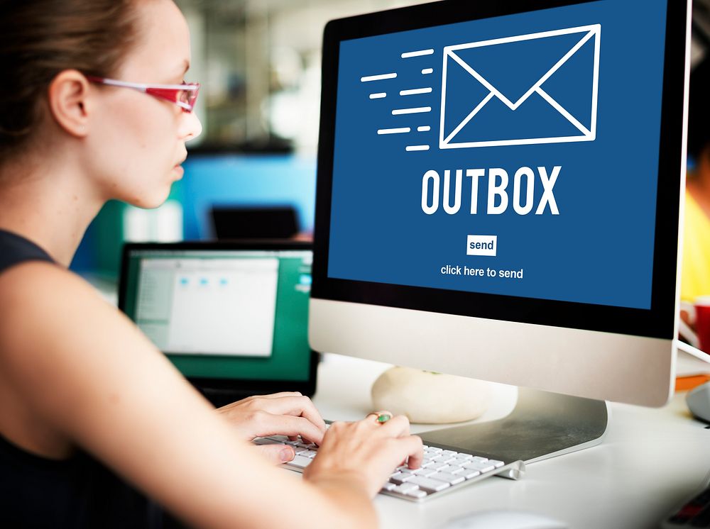 Outbox Inbox Email Connection Global Communications Concept