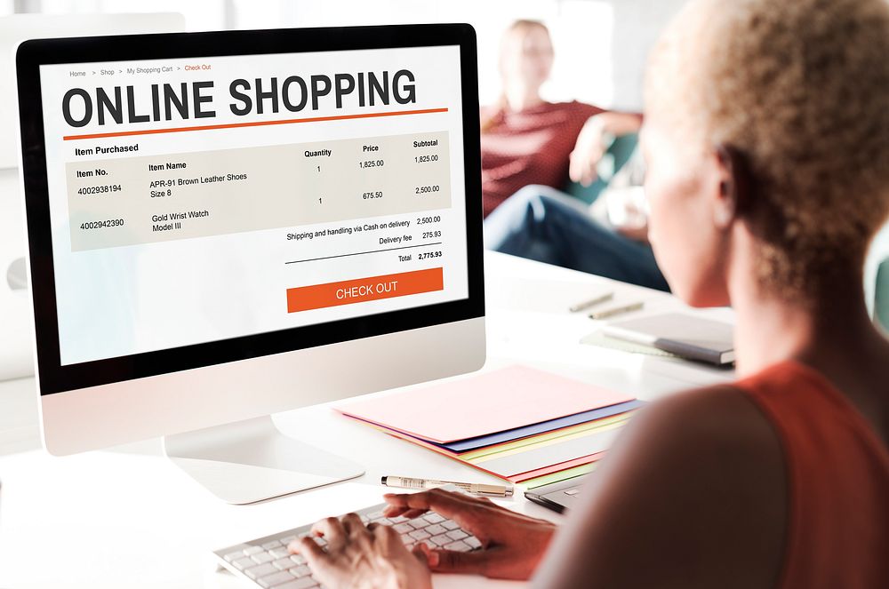 E-commerce Online Shopping Website Technology Concept