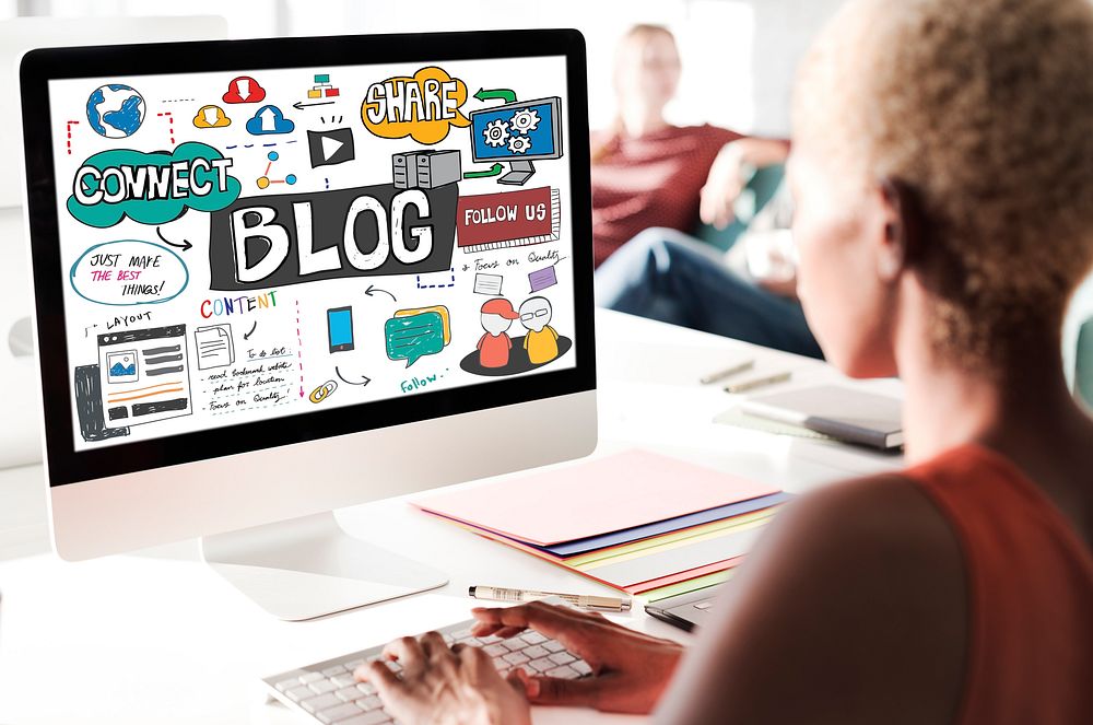 Blog Social Media Networking Content Blogging Concept