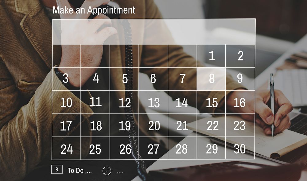 Calendar Agenda Appiontment Deadline Meeting Concept