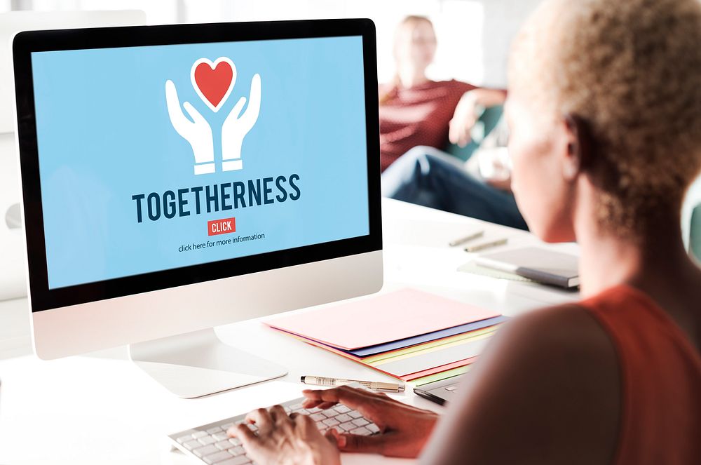 Togetherness Unity Design Icon Heart Concept
