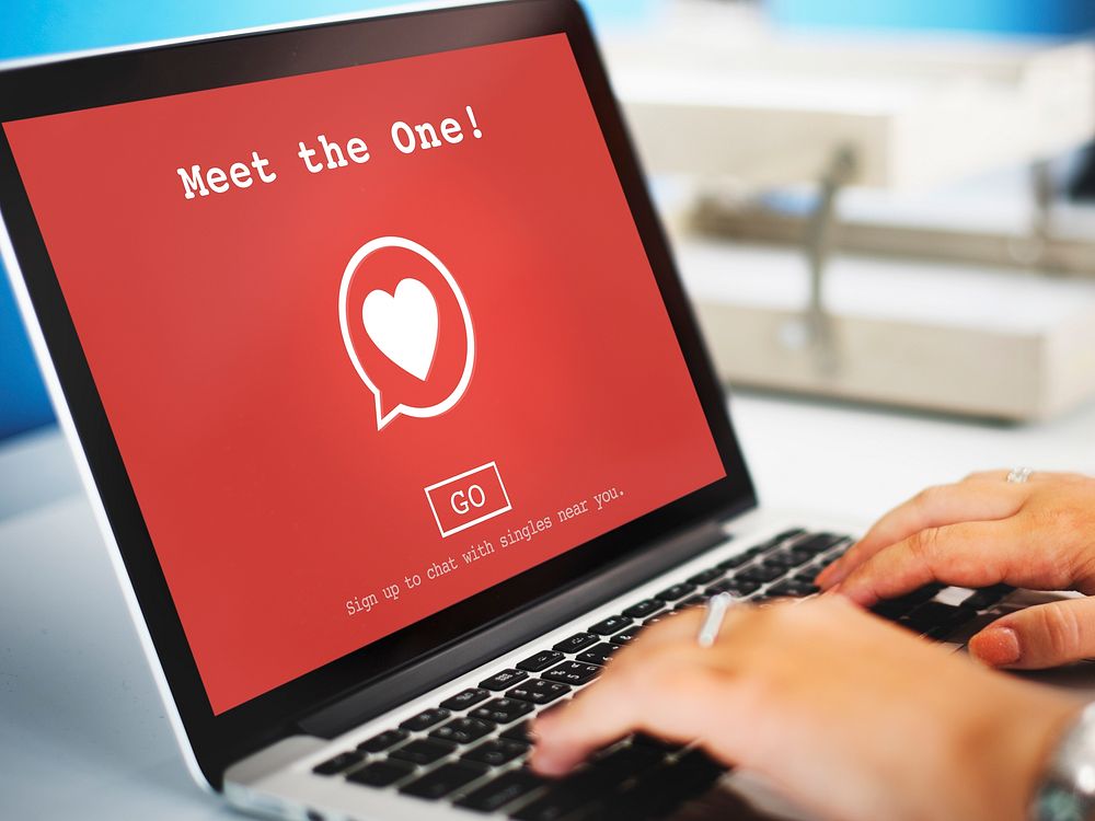 Meet the One Dating Online Love Concept