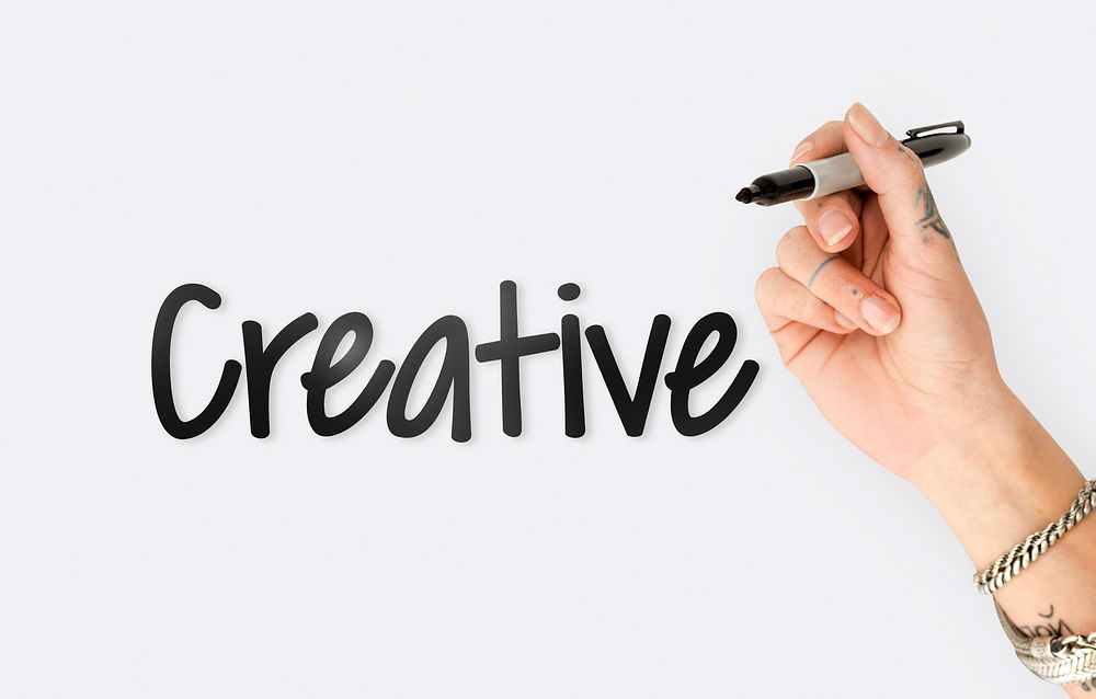 People Hand Writing Ideas Creativity  Design Word