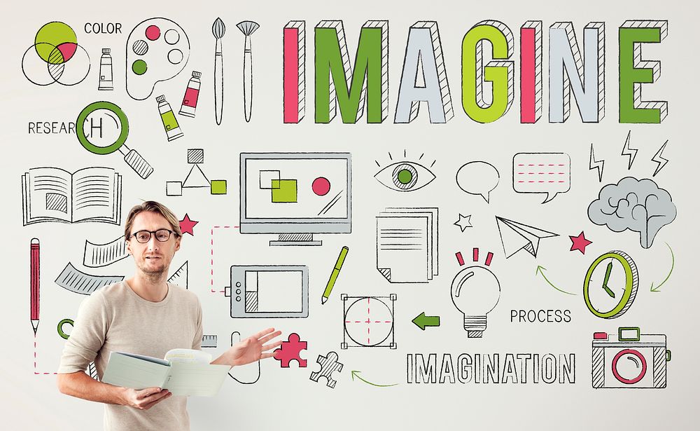 Imagine Imagination Be Creative Research Concept
