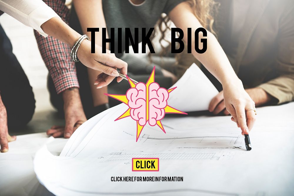 Think Big Thinking Ideas Vision Concept