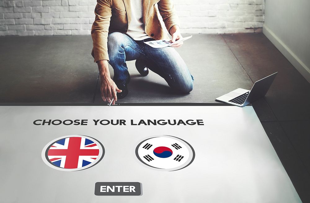 Korean English Language Communication Global Concept