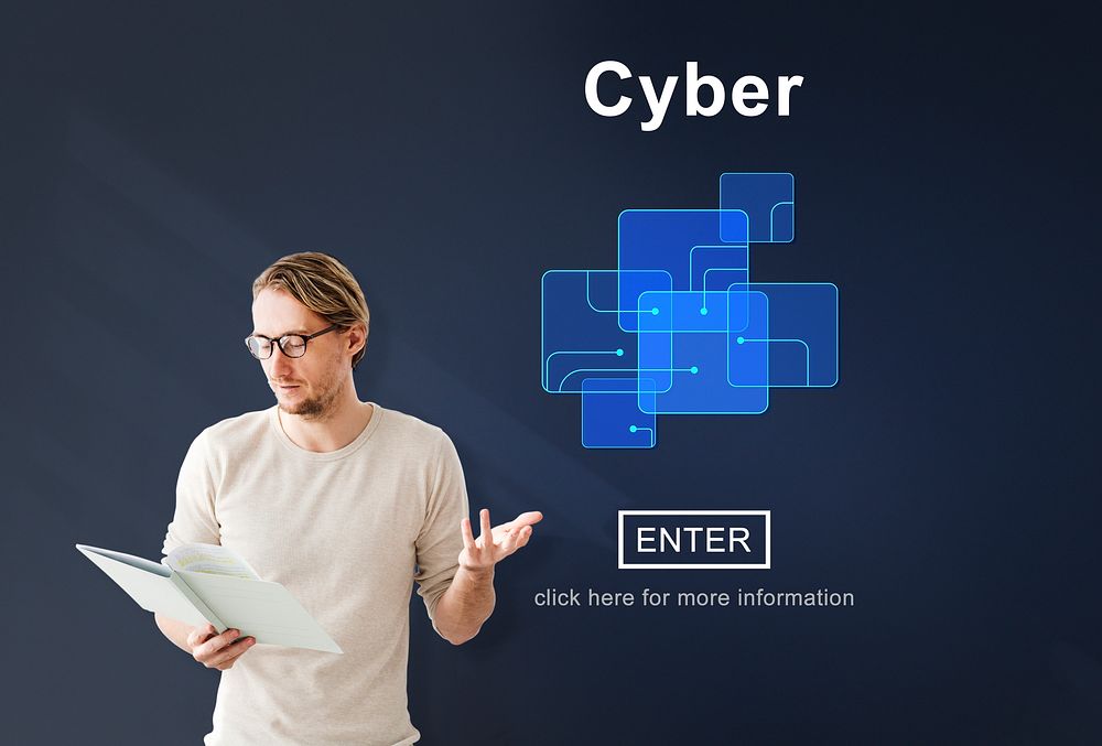 Cyber Cyberspace Connection Globalization Technology Concept