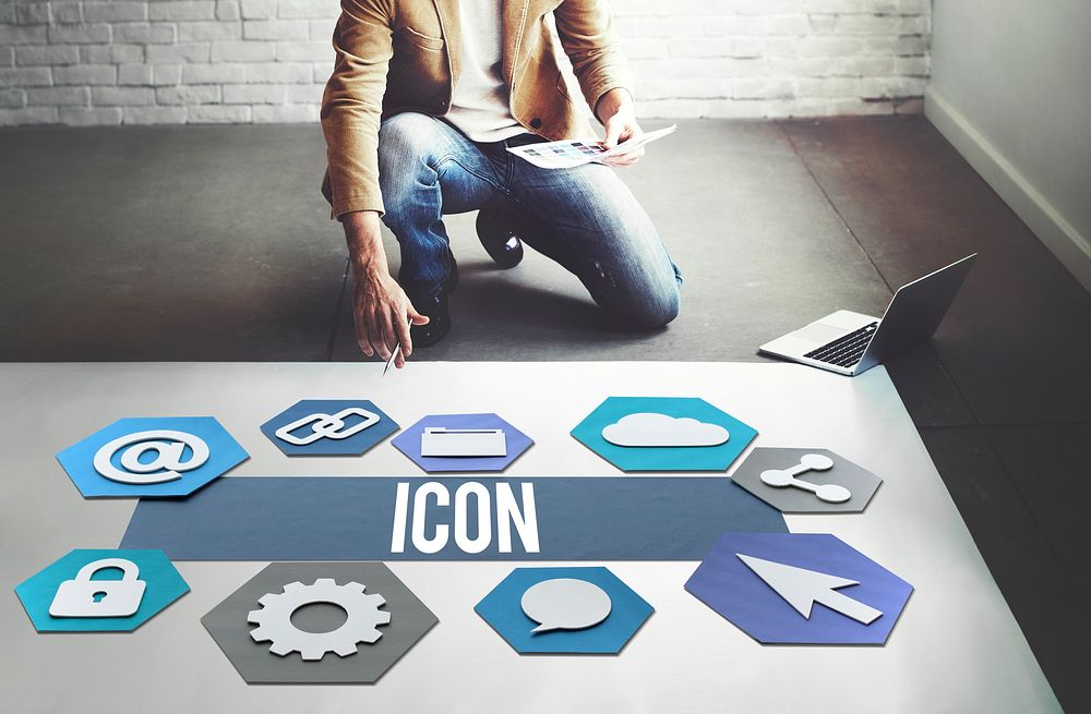 Icon Network Technology Graphic Concept