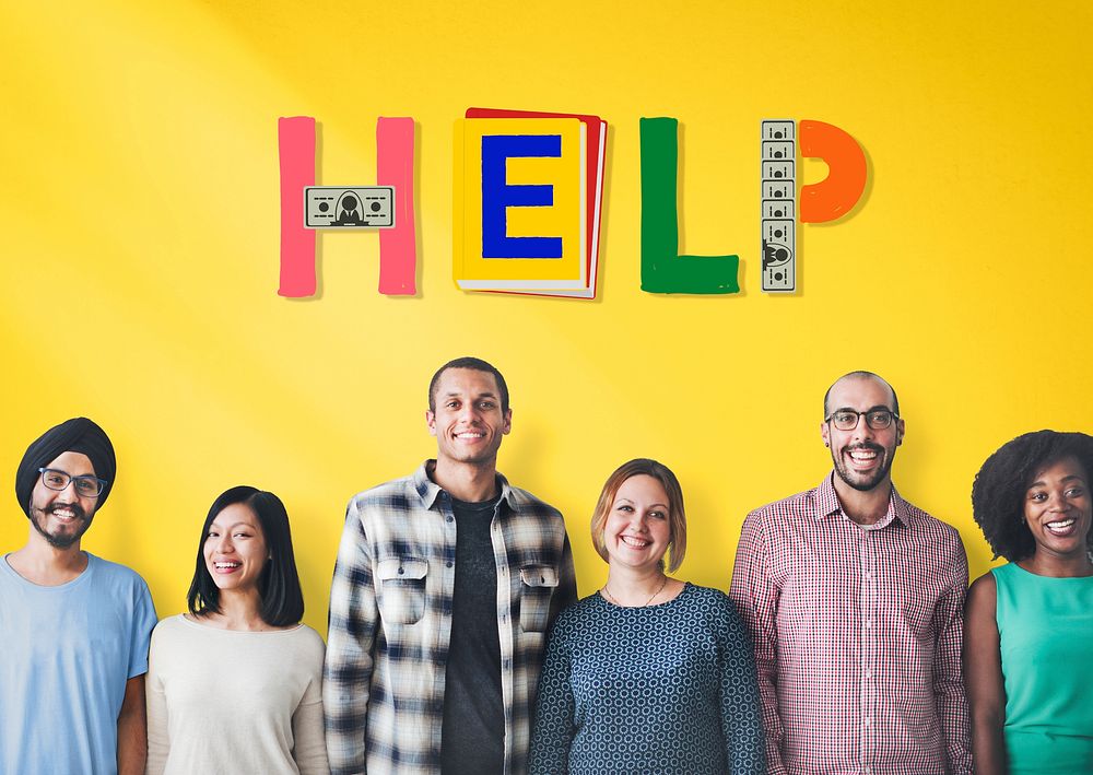 Help Aid Advice Charity Support Service Concept