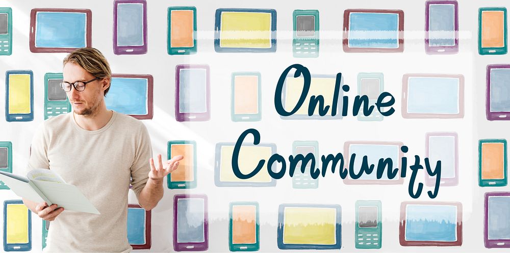 Online Commuity Connection Media Networking Concept