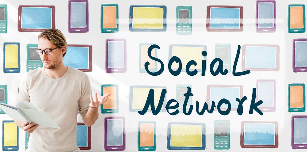 Social Network Connection Global Communications Concept