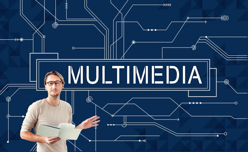 Multimedia Entertainment Connecting Content Concept