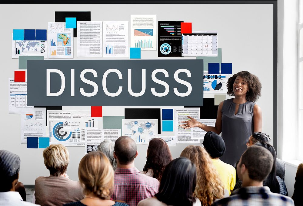 Discuss Discussion Negotiation Talking Debate Concept