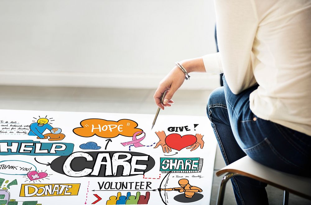 Care Donate Charity Protection Secured Concept