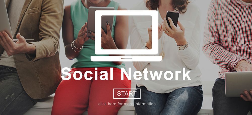 Social Network Conncetion Communication Share Concept