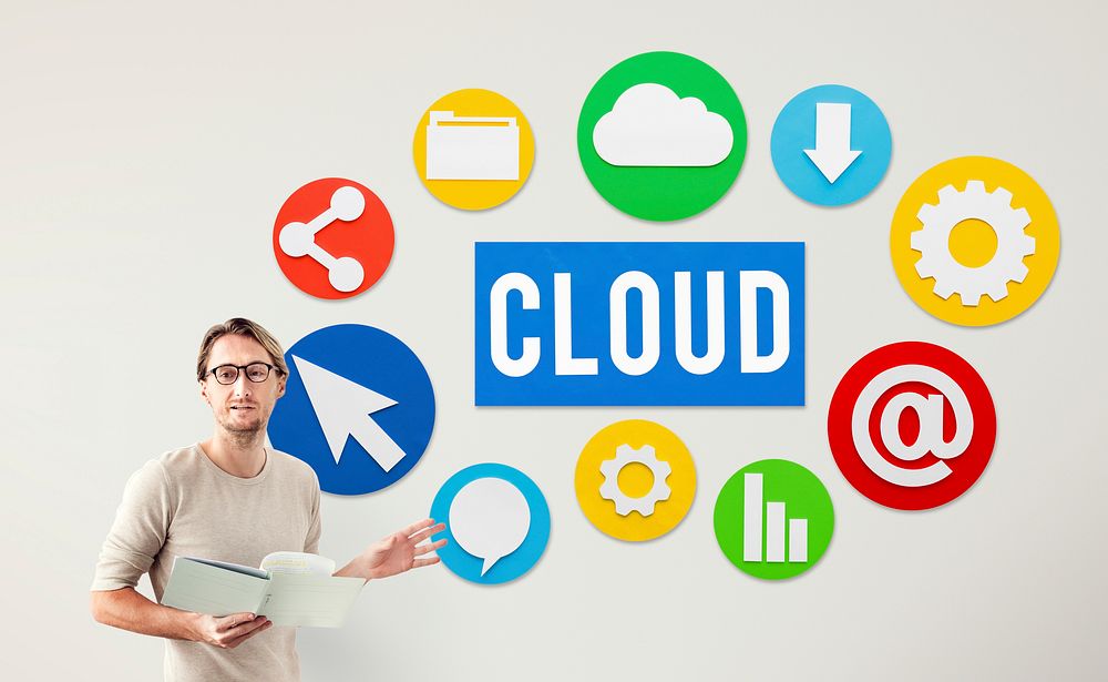 Cloud Network Computing Technology Concept