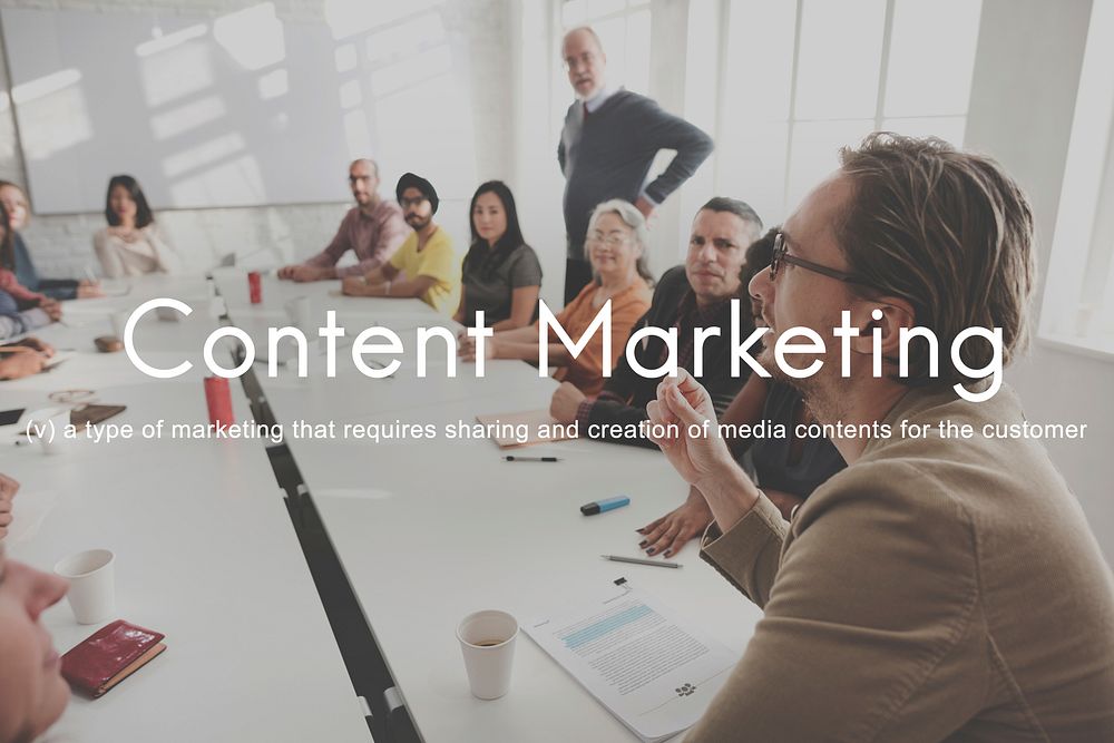 Content Marketing Social Media Advertising Commercial Branding Concept