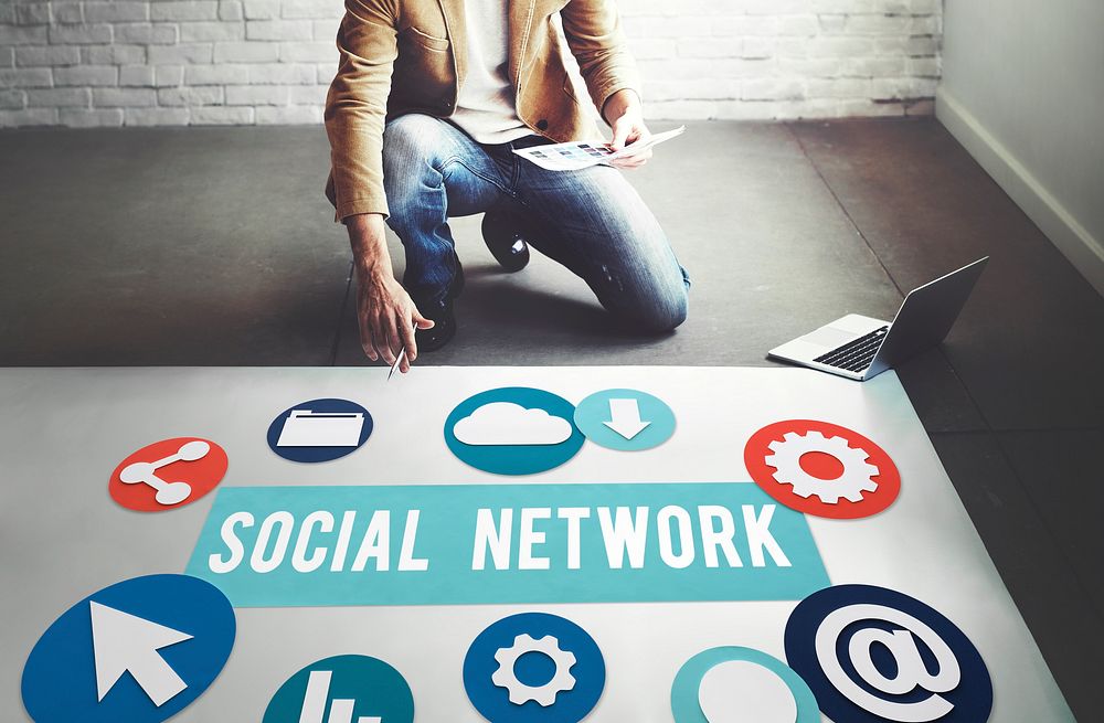 Social Media Network Internet Connection Concept