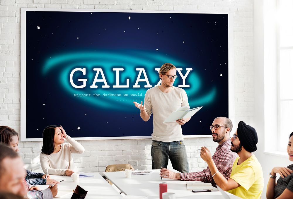 Galaxy Astronomy Business Education Graphic Concept