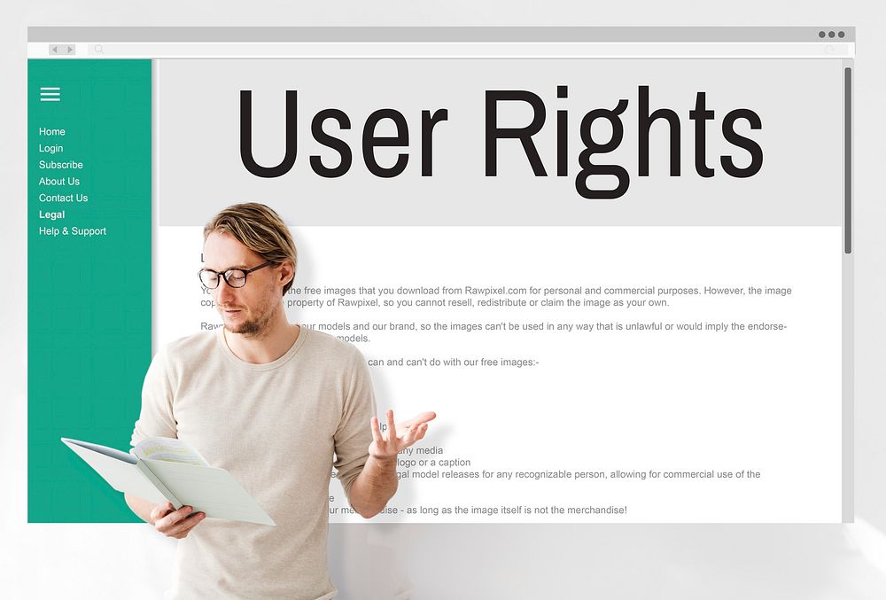 Users Rights Terms and Conditions Rule Policy Regulation Concept