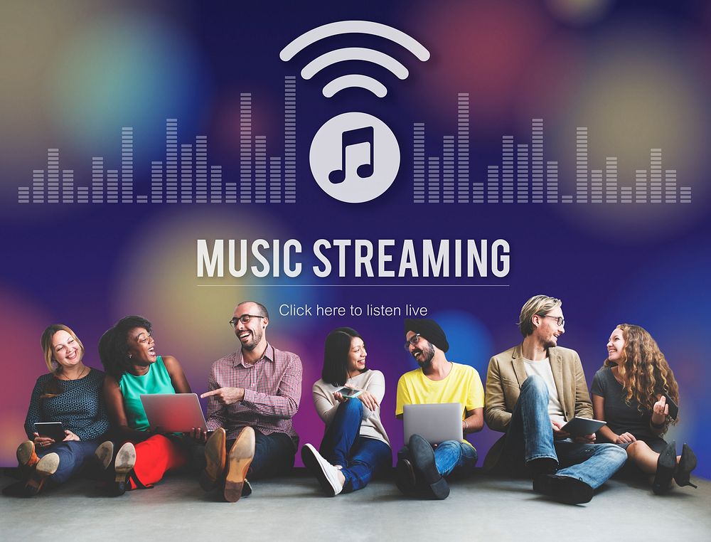 Music Streaming Media Entertainment Download Equalizer Concept