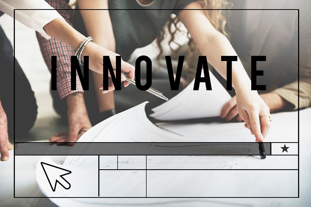 Innovate Fresh Ideas Invention Progress Concept