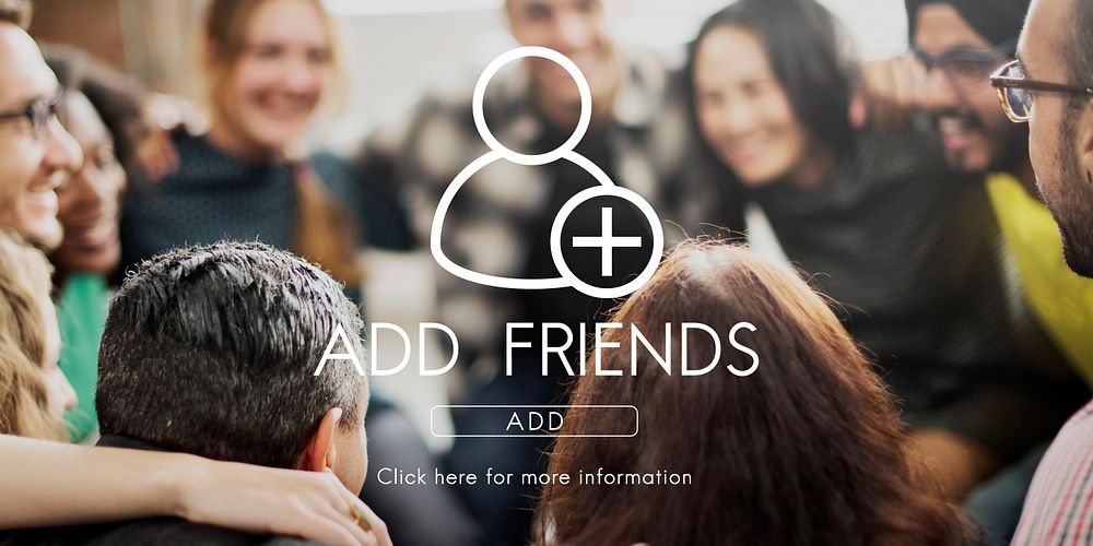 Add Friends Community Connection Socialize Concept