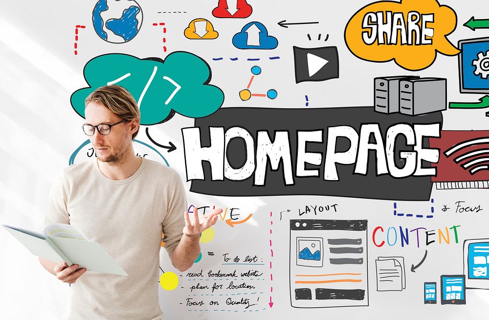 Homepage Layout Content Address Browser Concept