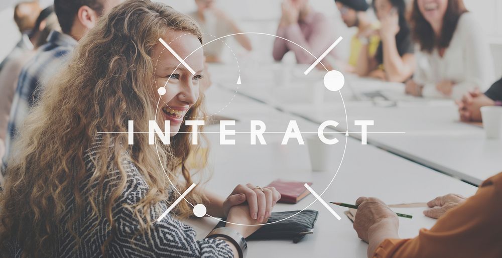 Interact Connect Socialize Mingle Concept