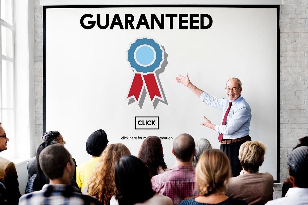 Guaranteed Warranty Quality Safety Service Concept