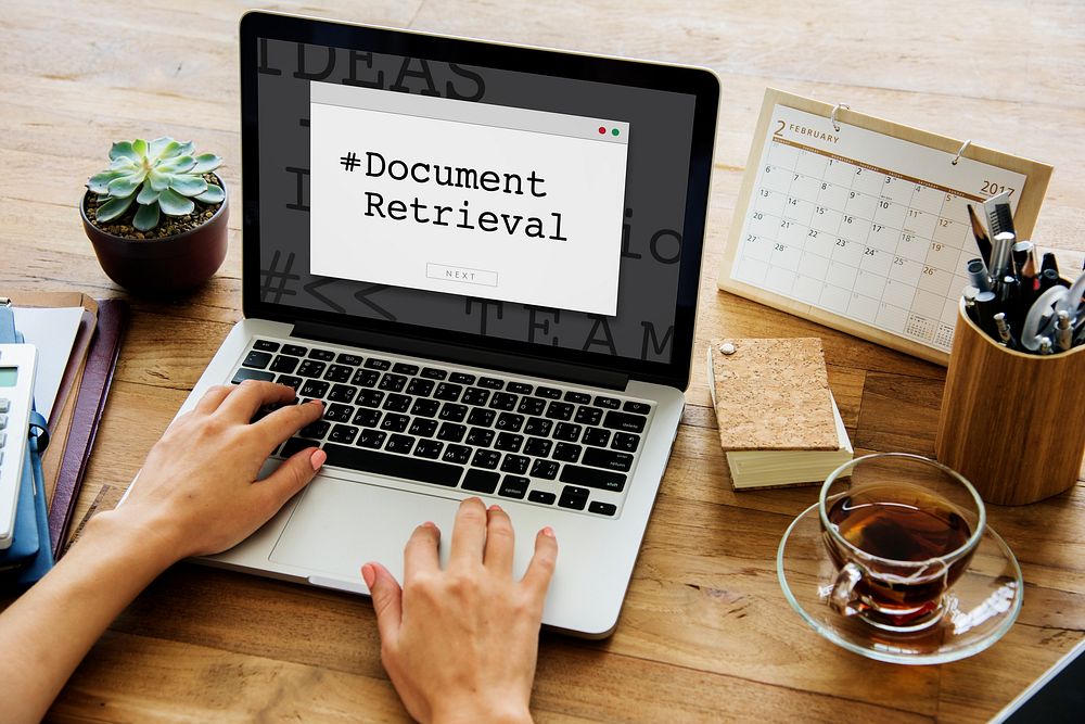 Document Retrieval Paper Forms Contract Window Popup