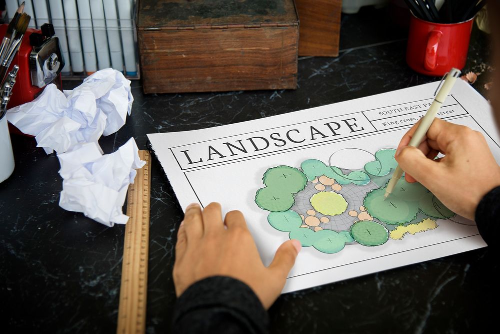 Landscape Architecture Design Layout Plan Blueprint
